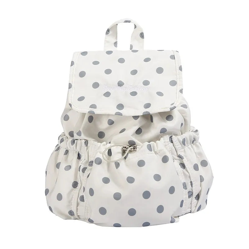 Leopard Print Drawstring Backpack – Korean Canvas School Bag