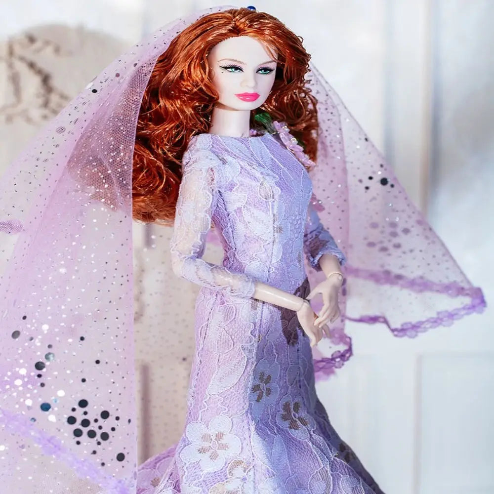 Purple Lace Doll Clothes Set | 1/6 Scale Fashion Doll Outfit