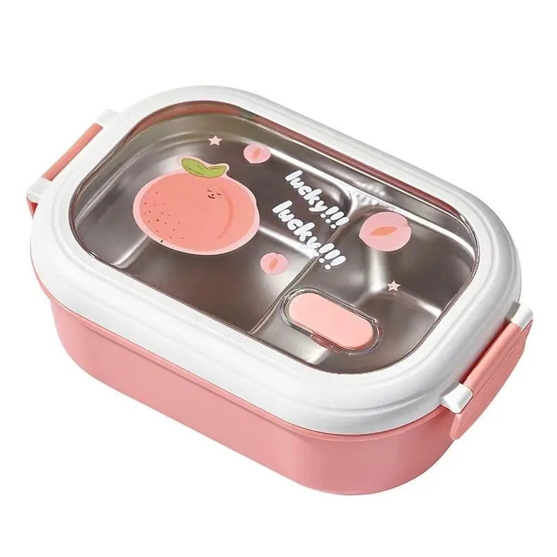 Stainless Steel Divided Bento Lunch Box – Leak-Proof, Large