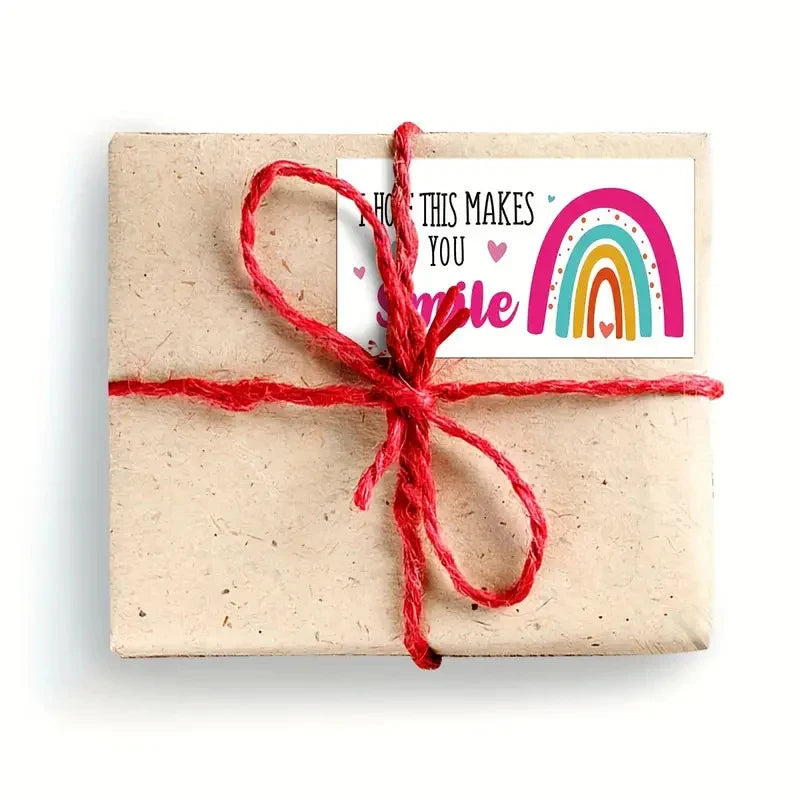 50 Pcs Rainbow Thank You Cards for Customers & Gifts