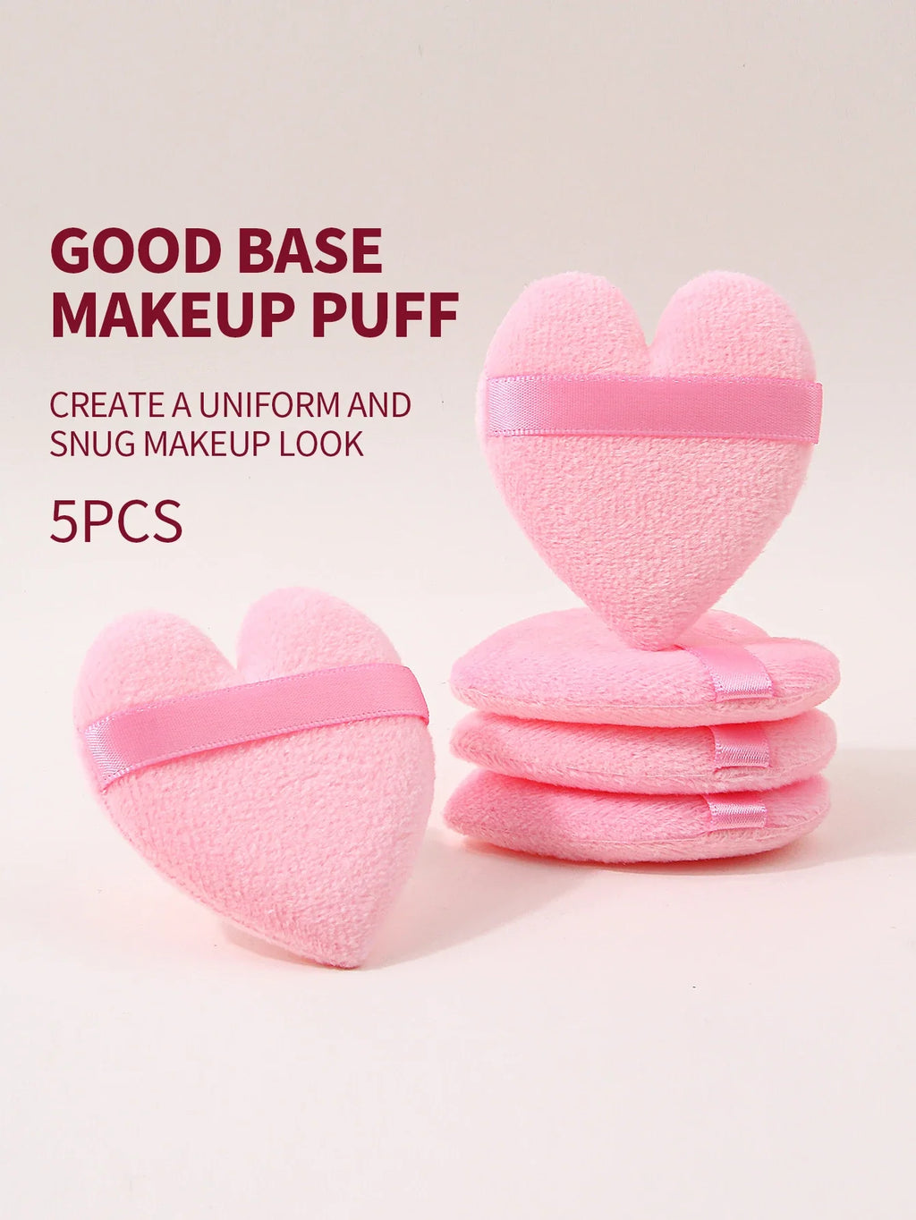 5Pcs Triangle Velvet Powder Puff – Reusable Makeup Sponge