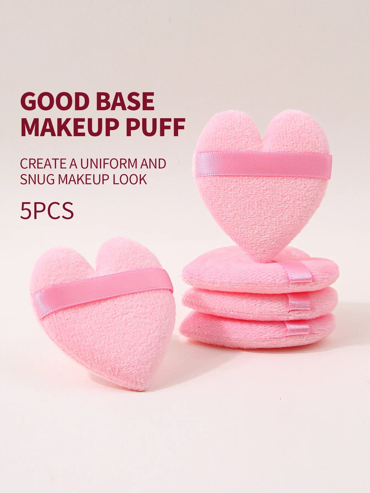 5Pcs Triangle Velvet Powder Puff – Reusable Makeup Sponge