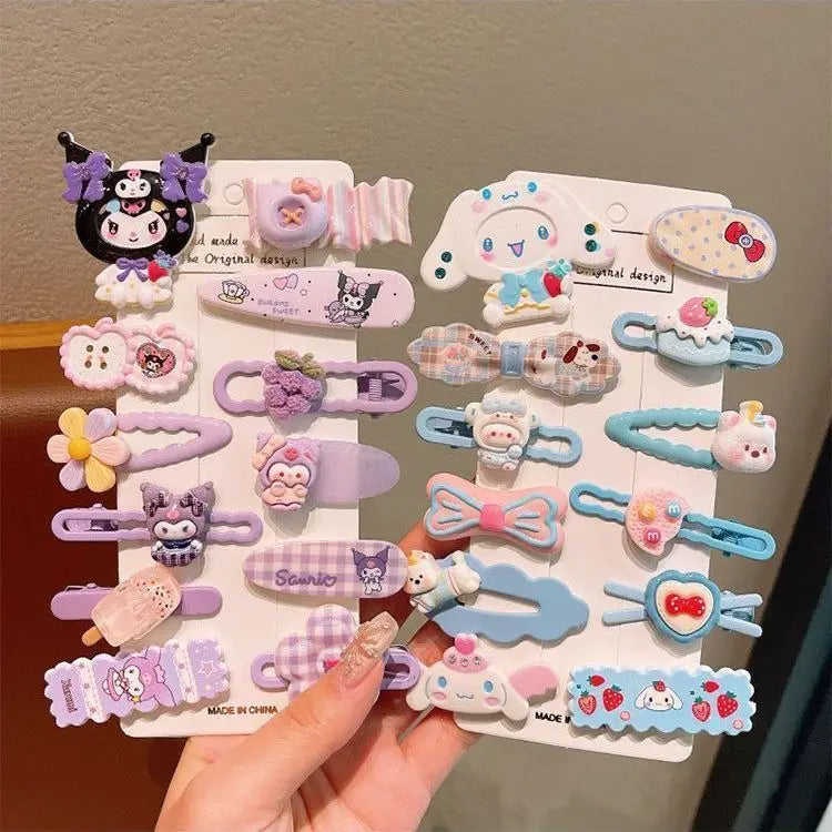 Sanrio Hello Kitty Hair Clips – Cute Cartoon Side Clamps