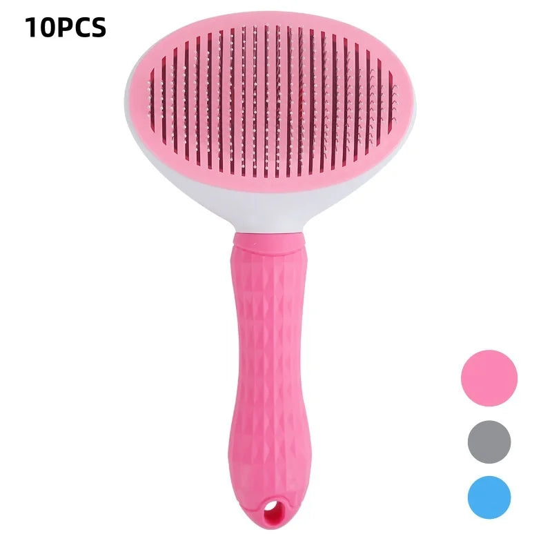 Self-Cleaning Pet Grooming Brush – Dog & Cat Dematting Comb