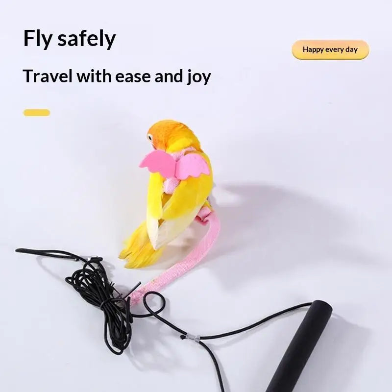 Parrot Harness & Leash Set – Budgie Cockatiel Outdoor Training