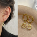 Nixie Zircon Drop Earrings – 14K Gold Plated Sparkle for Women
