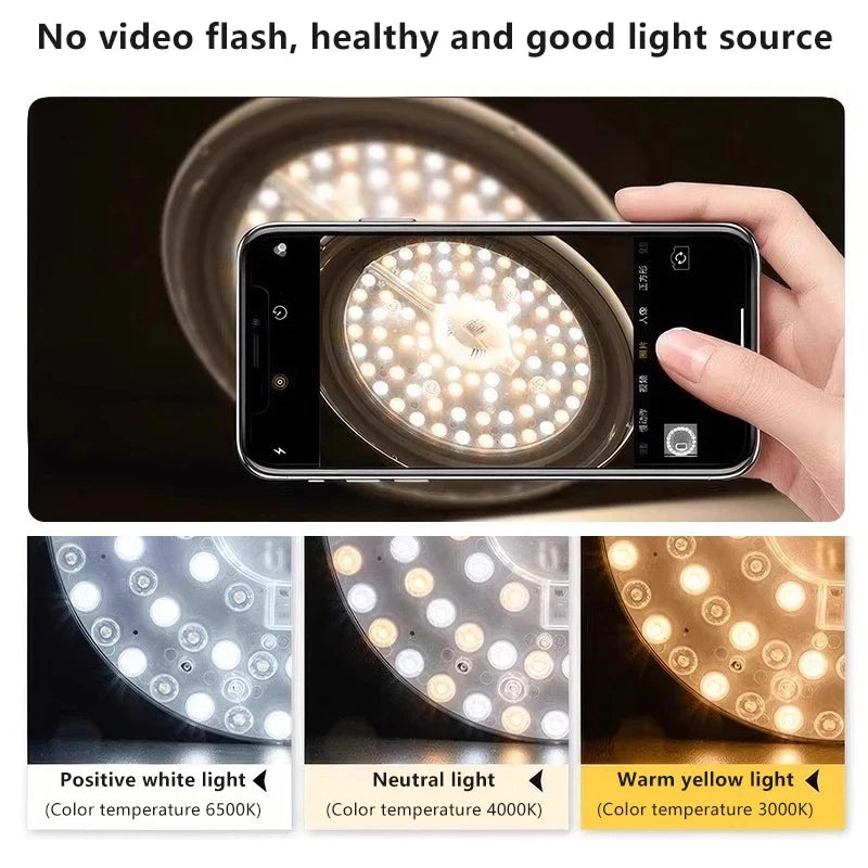 LED Round Magnetic Panel Ceiling Lamp 12W–72W | AC220V