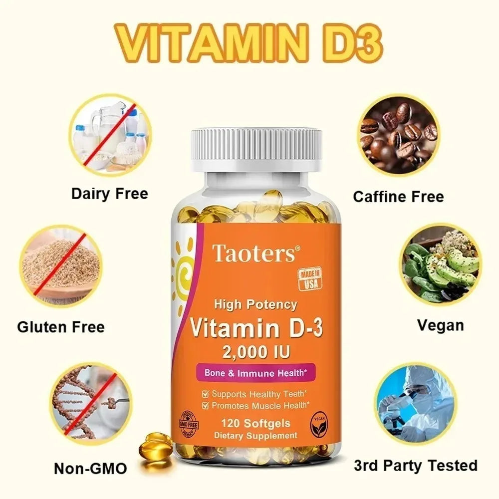 STRESSXCEL Vitamin D3 2000IU – Bone, Muscle & Immune Support