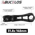 BUCKLOS Adjustable Bike Stem MTB ±80° Aluminum 90–145mm