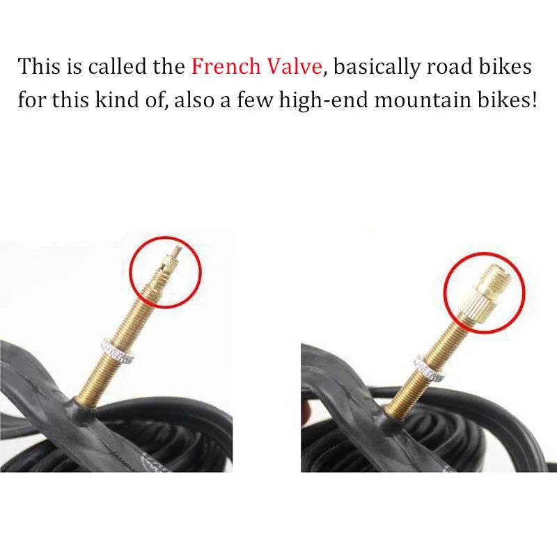 5-Pack Presta to Schrader Valve Adapter | Copper Bike Converter
