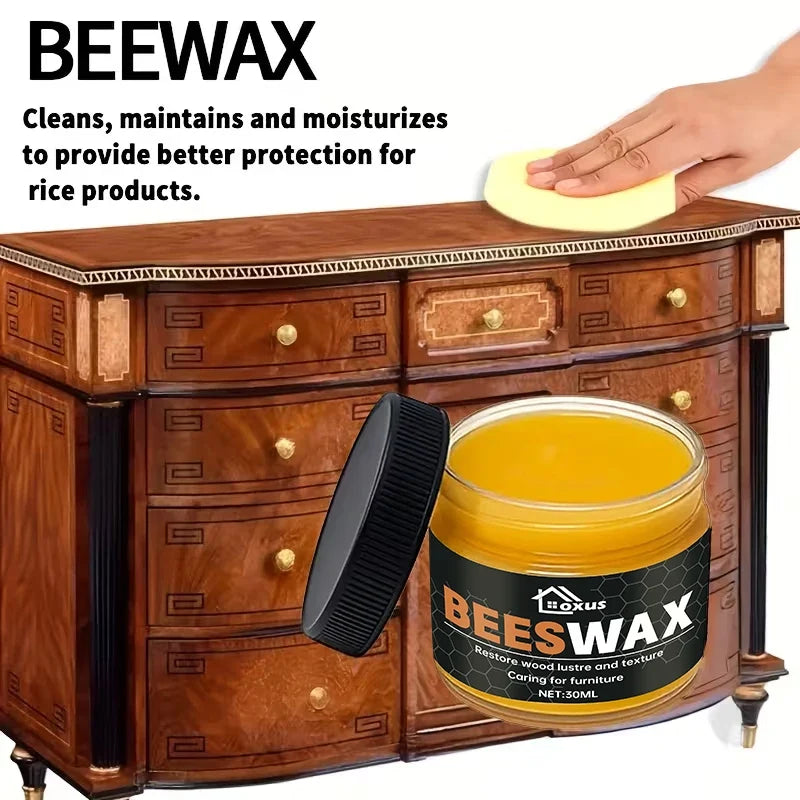 Beeswax Wood Furniture Polish & Floor Care Wax – Waterproof