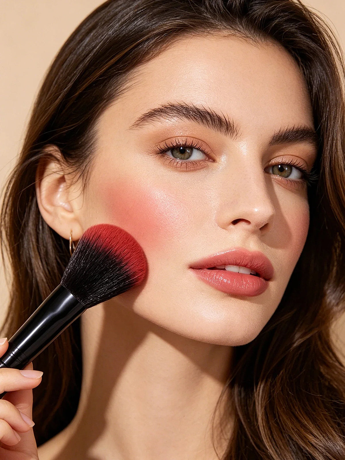 2Pcs Blush Brush Set – Highlighter & Contour Face Brushes