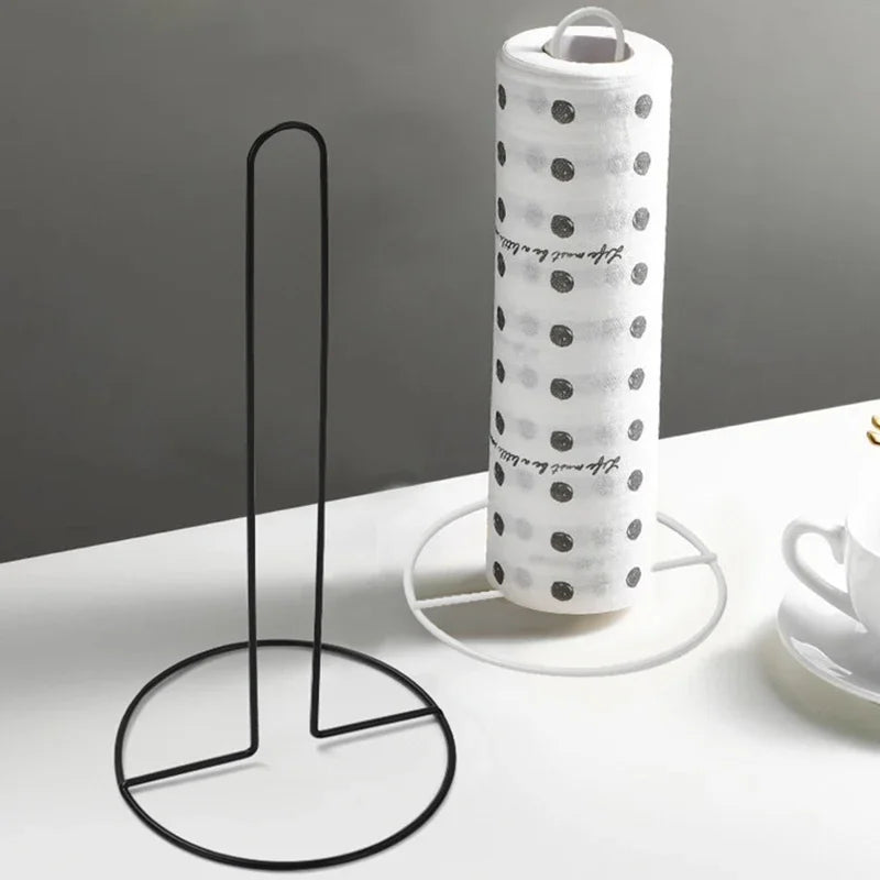 Stainless Steel Tissue Holder – Vertical Roll Paper Storage Rack