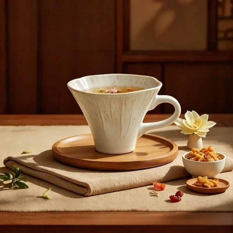 Vintage Handmade Kiln-Fired Ceramic Coffee Mug | 301-400ml