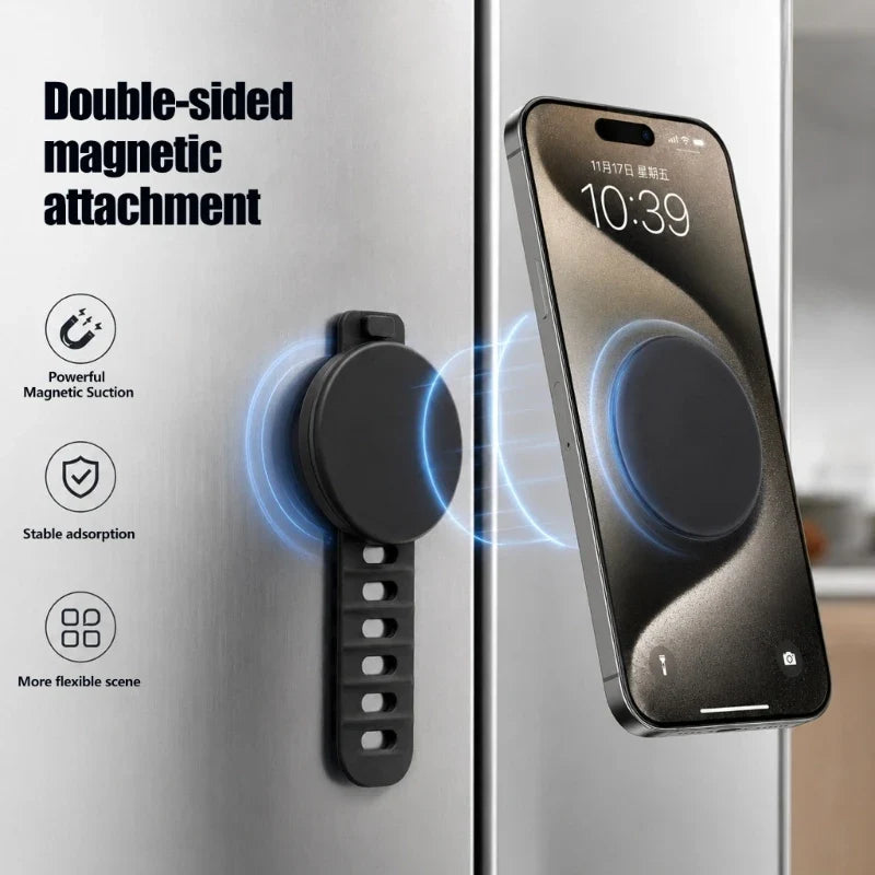 Adjustable Magnetic Phone Band Mount – Wrist & Bike Handle