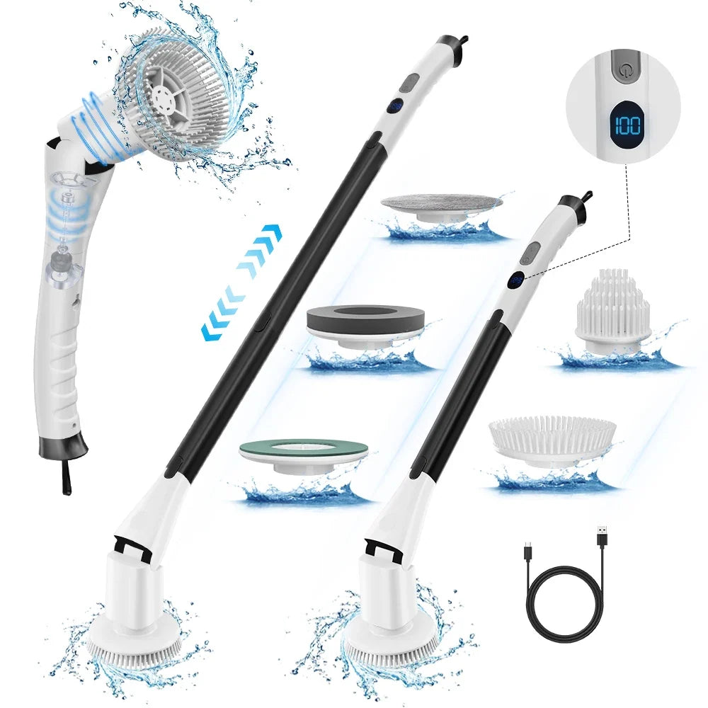 Yeda Electric Cleaning Brush – Waterproof Handheld Scrubber