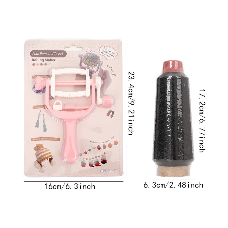 Embroidery Thread Fringe Maker Set – Tassel & Pompom Tool