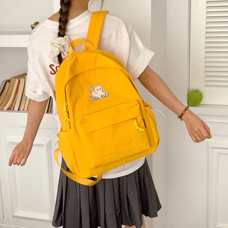 Cartoon Cat Backpack – Lightweight Large Capacity Student Bag