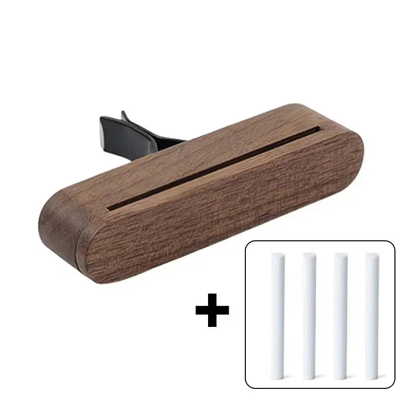Wood Clip-On Car Air Vent Diffuser – Refillable Scent