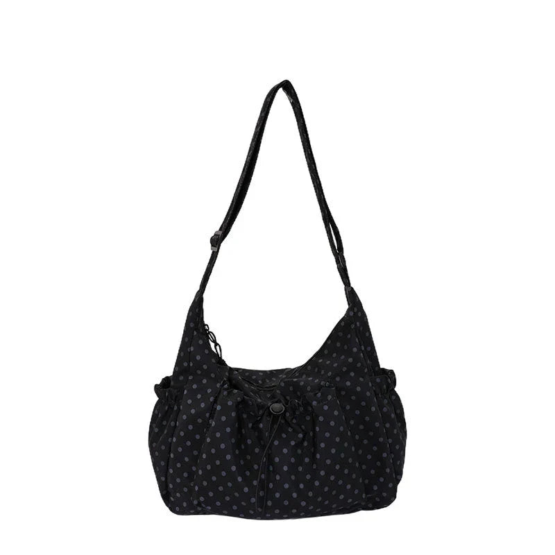 Korean Croissant Pleated Crossbody Shoulder Bag – Large Capacity