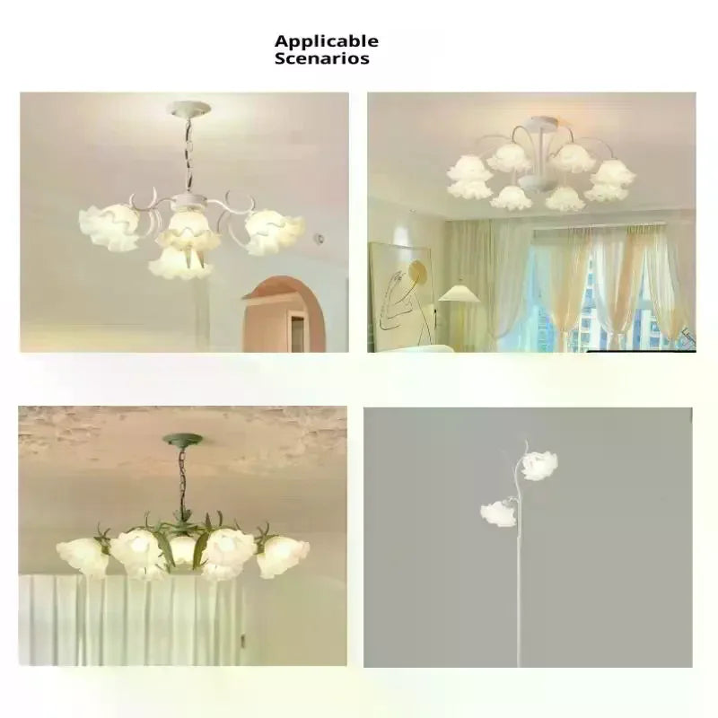 E27 Bell Orchid Plastic Lampshade – Pendant Light Replacement