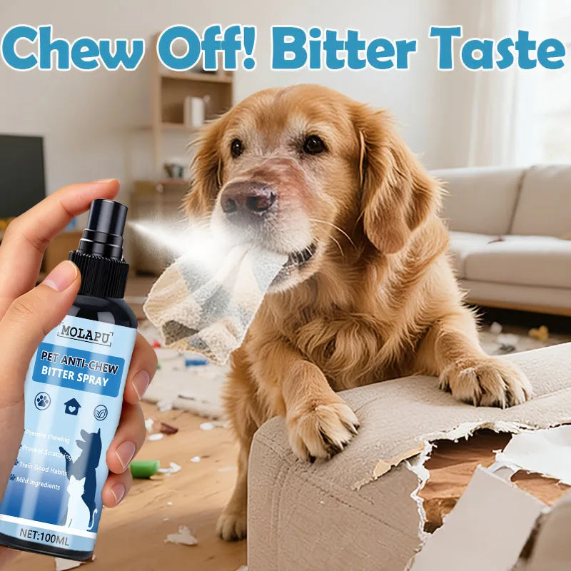 Super Bitter Anti-Bite Spray – Pet Chewing Deterrent Training
