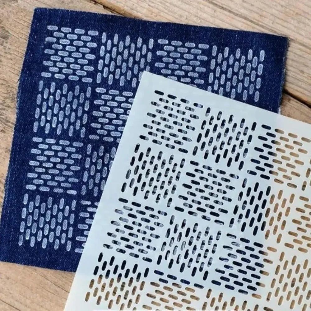 Sashiko Embroidery Stencils 9/32Pcs Reusable Geometric PET Templates