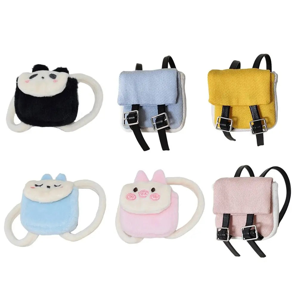 Animal Style Mini Backpack for 17cm Labubu Doll – DIY Accessory