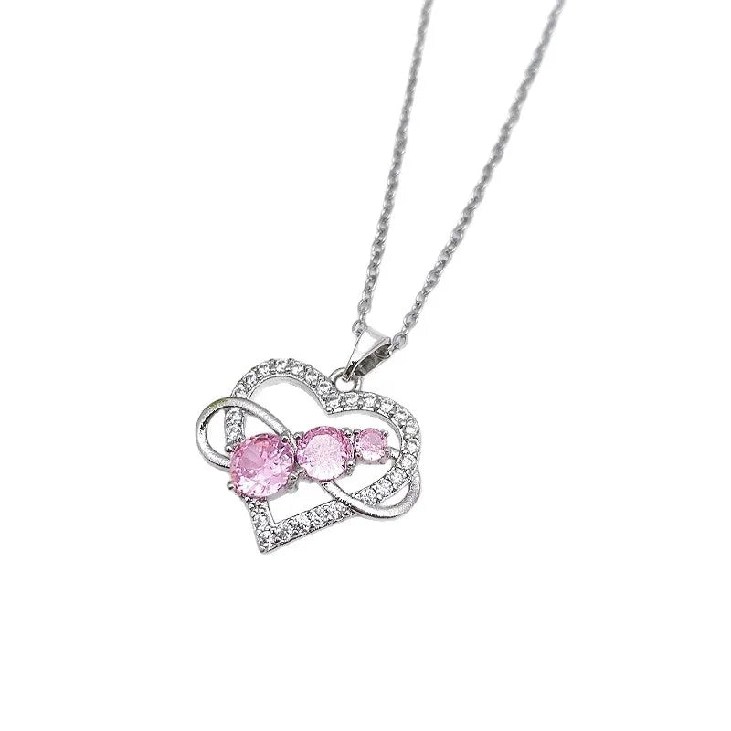 Heart Pendant Necklace for Women – Minimalist Stainless Steel Choker