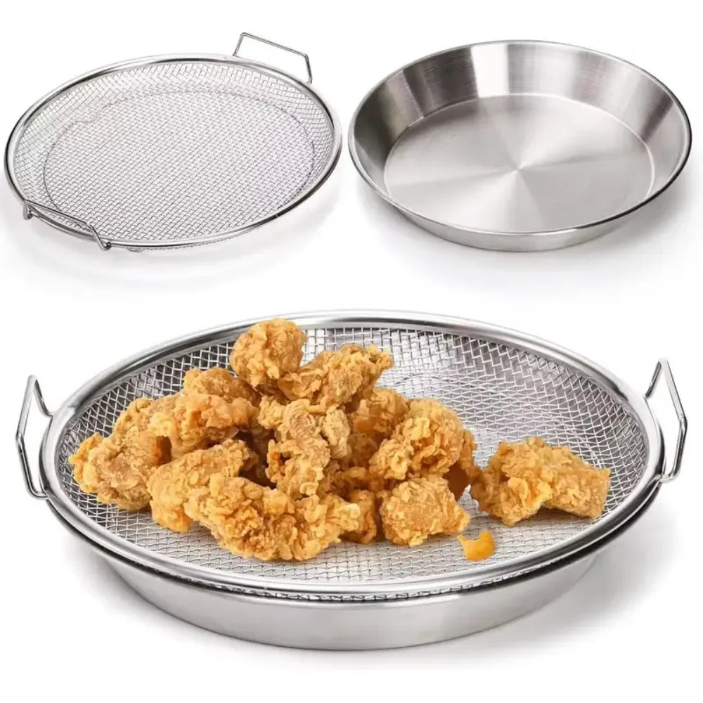 20cm Stainless Steel Oil Filter Strainer Basket with Handle