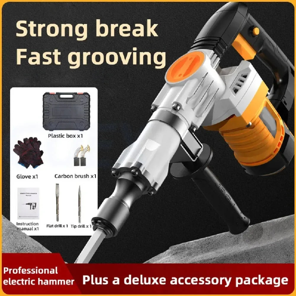 City Wolf 2400W Brushless Rotary Hammer Drill & Electric Pick