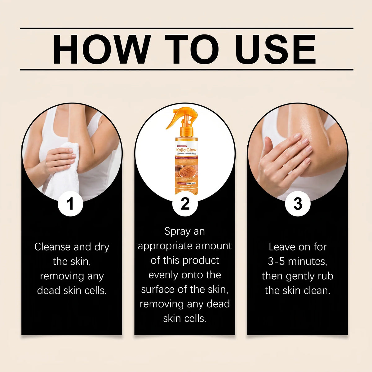 VIARELINE Turmeric Kojic Acid Exfoliating Spray 100ml