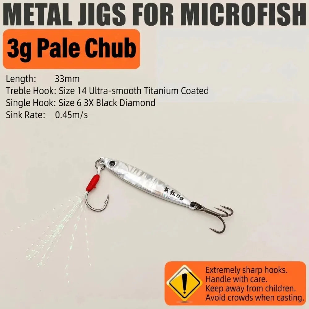 Mini VIB Fishing Lure 3g & 5g Metal Iron Plate Bionic Bait