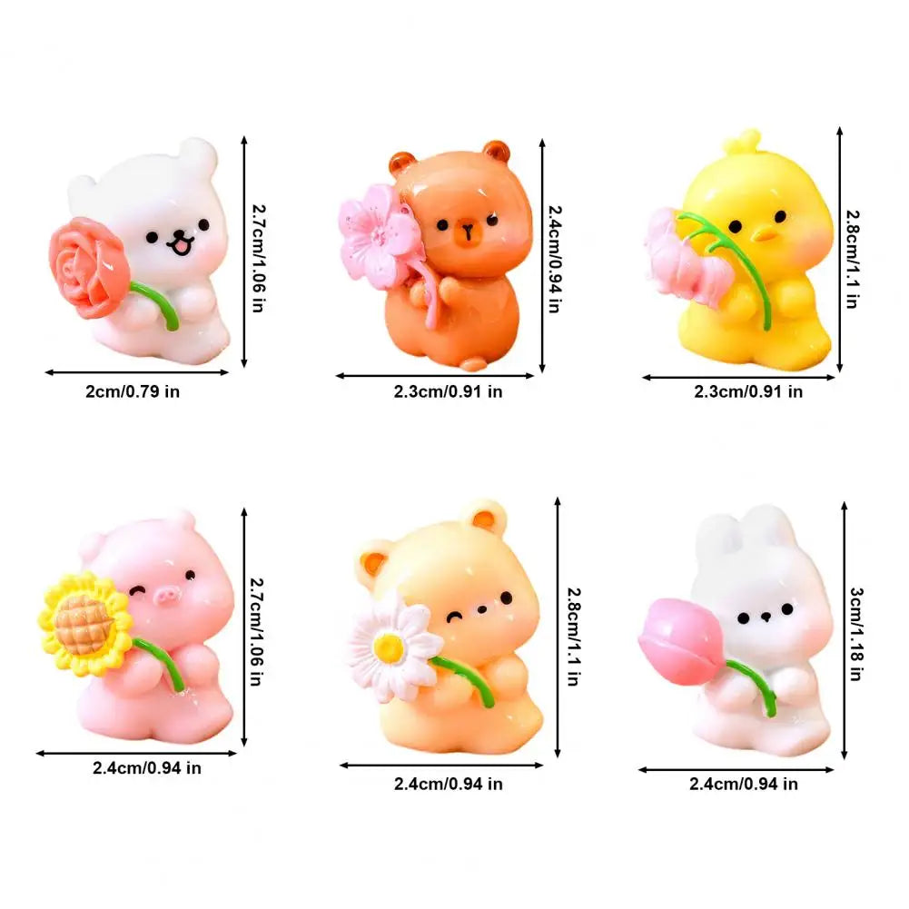 Mini Animal Resin Figurines – Fairy Garden & Cake Decor Set