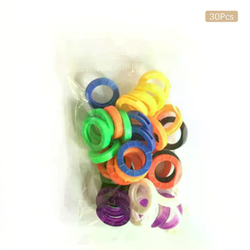 30pcs Silicone Key Covers – Colourful Elastic Rubber Key Caps