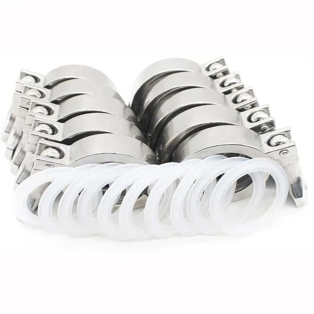 SS304 Stainless Steel Tri Clamp Fitting with Silicone Gasket