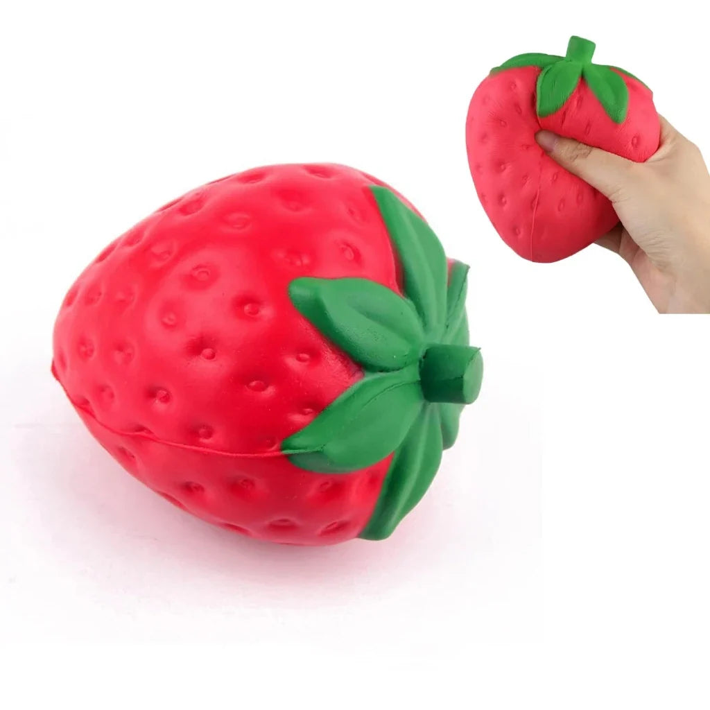 Super Jumbo Strawberry Squishy Slow Rising Squeeze Toy | Non-Toxic