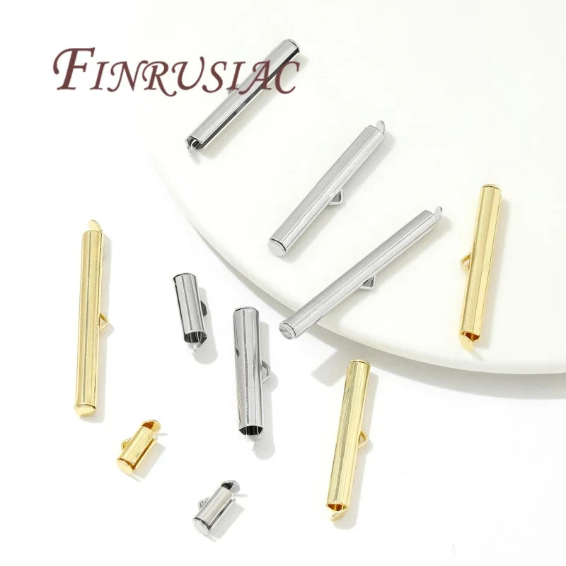 18K Gold Plated Crimp End Caps & Slider Clasps | DIY Jewelry