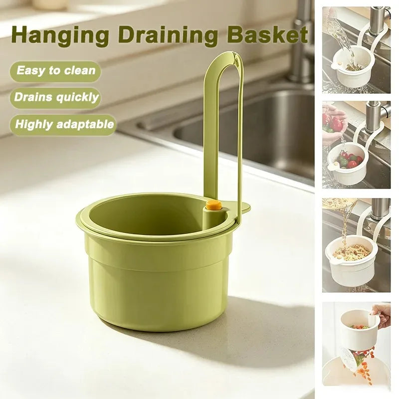 Self-Cleaning Sink Strainer Basket – Faucet Hanging Filter