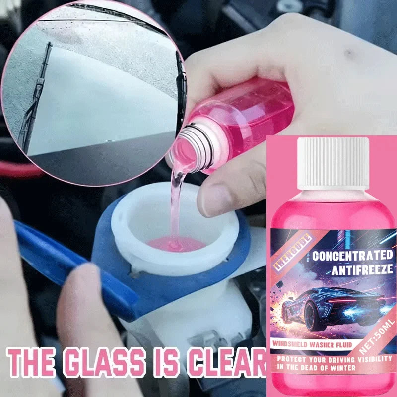 Concentrated Windshield Washer Fluid – Streak-Free & Waterproof