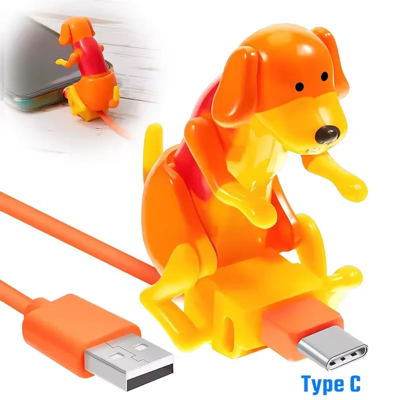 Funny Dog USB Charging Cable – Micro USB, Type-C & Lightning