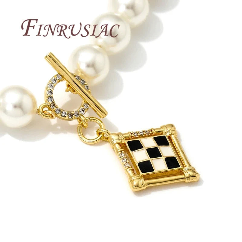 18K Gold Plated OT Toggle Clasp – Brass Zircon Jewelry Findings