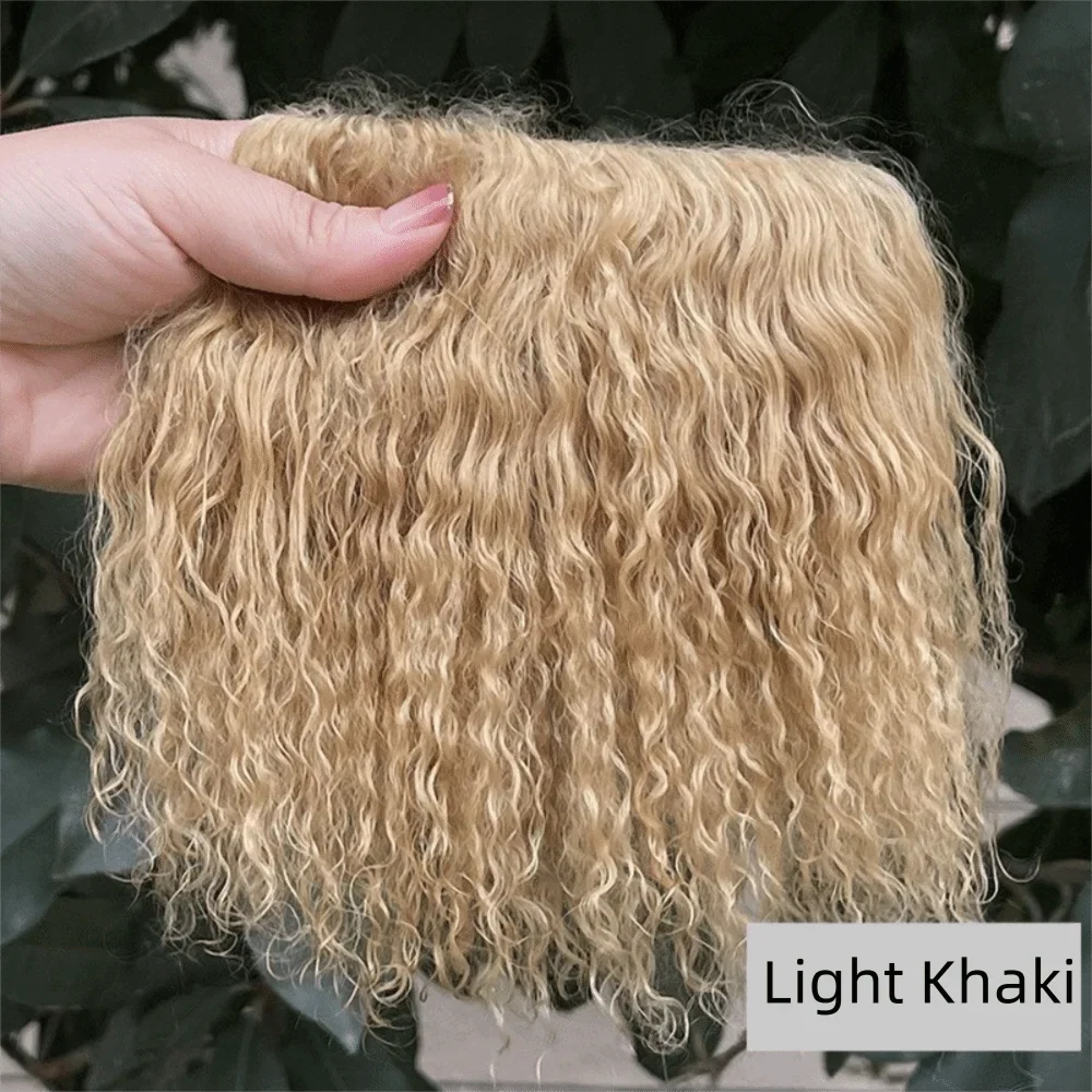 Mohair Lamb Wool Curly Hair Weft – DIY Doll Wig Extensions