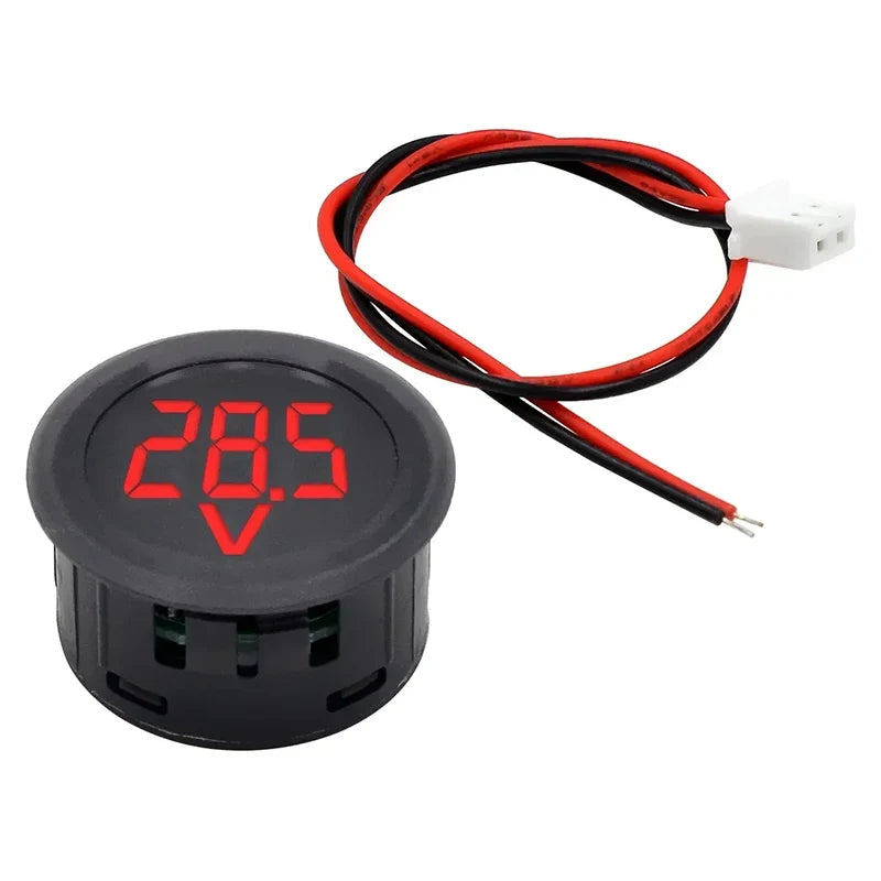 Waterproof DC 4-100V LED Digital Voltmeter Panel Gauge