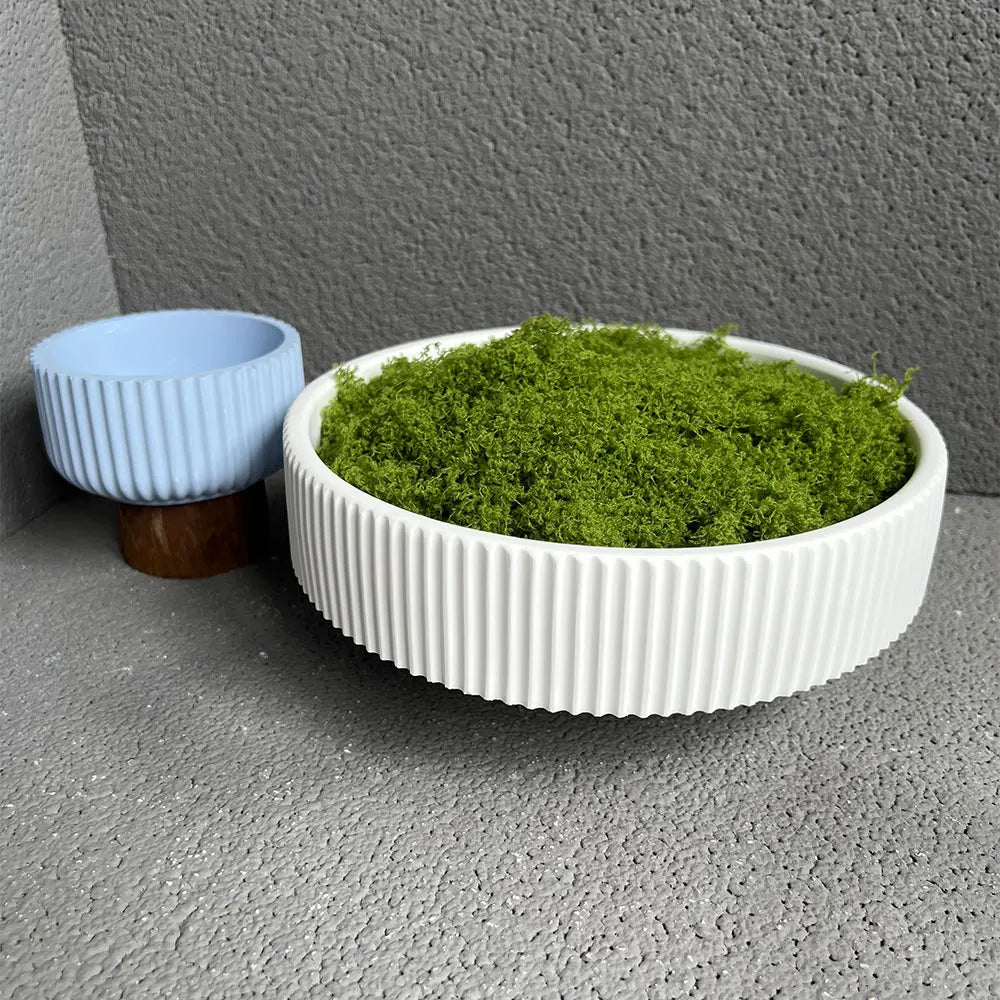 Silicone Mold for Round Concrete Planter & Candle Vessel