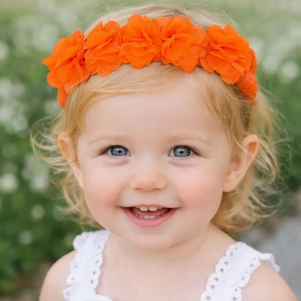 Chiffon Flower Headband – Princess Turban for Baby & Toddler