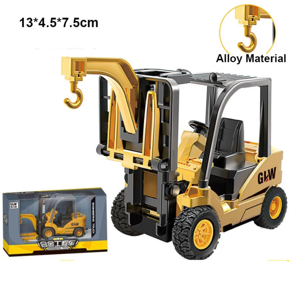 Kids Alloy Construction Vehicle Toy Set – 10 Styles | Excavator