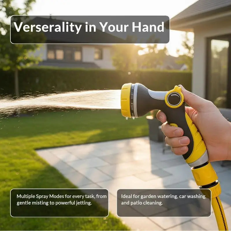 10-Mode Adjustable High Pressure Garden Hose Nozzle Sprayer