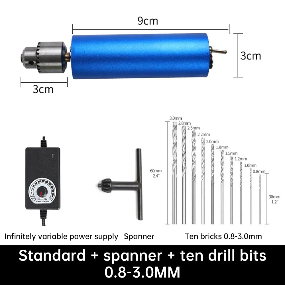 Aideepen Mini Metal Grinder 12,000 RPM Stepless Speed Control