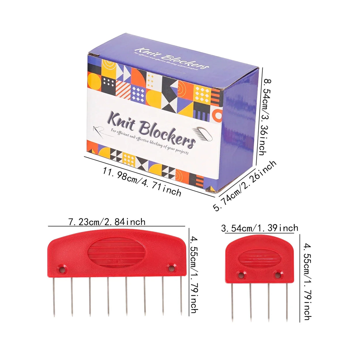 Knitting Shaping Needle – Shawl & Sweater Positioning Tool